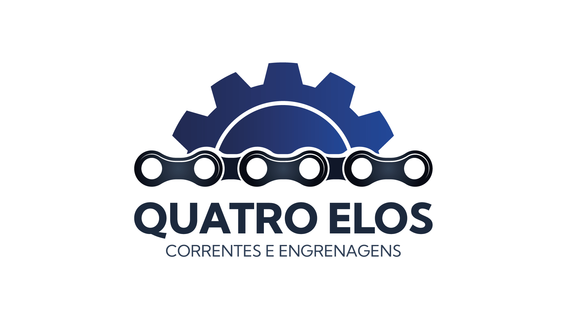 Quatro Elos Correntes e Engrenagens - quatro-elos