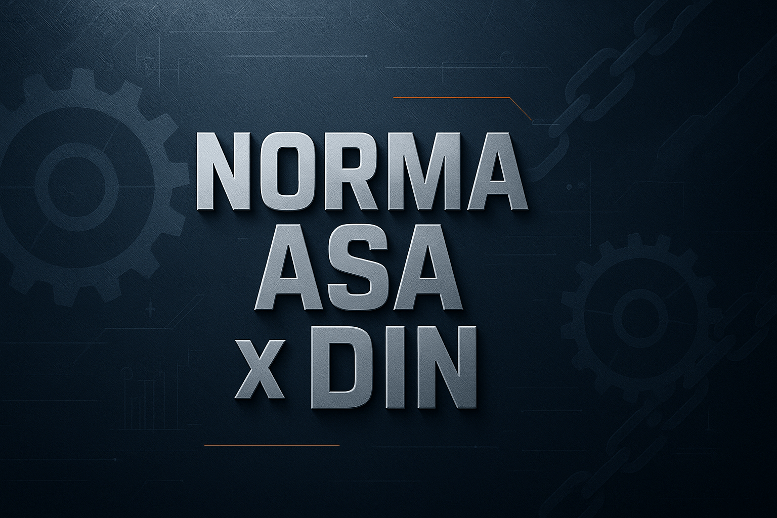 Quatro Elos Correntes e Engrenagens - norma-asa-x-din